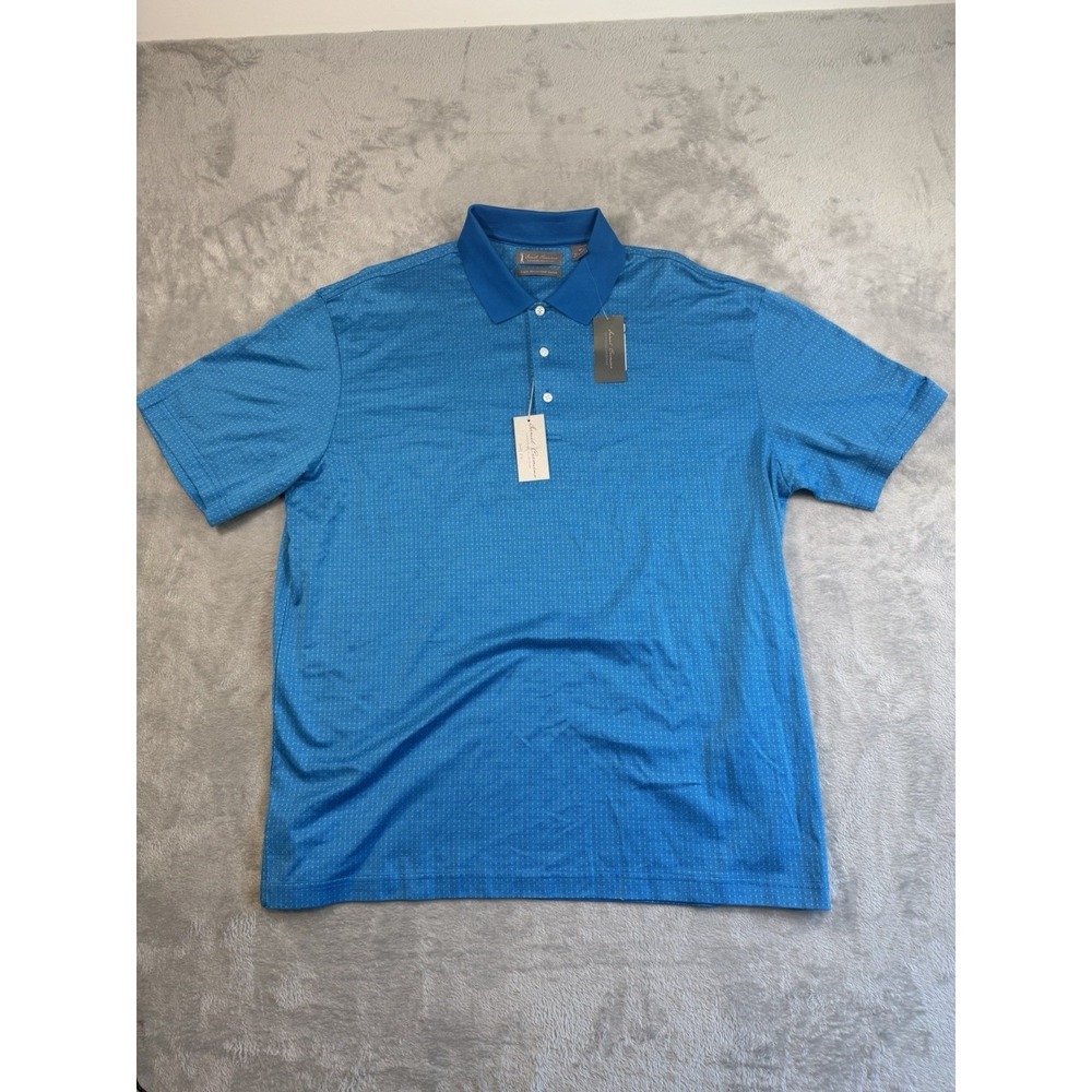 Daniel Cremieux Golf Signature Collection Cotton Polo Mens XL Light Blue